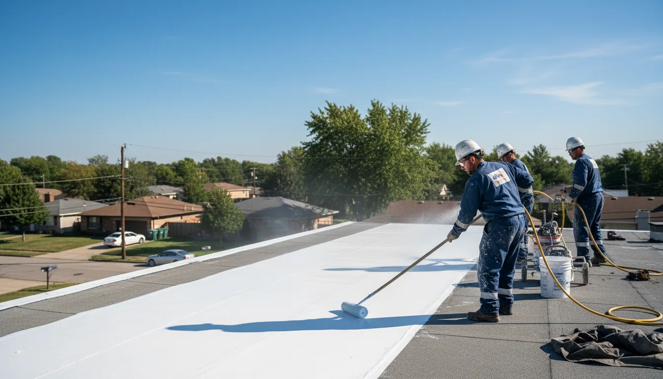 Commercial roof coating in Gillett, PA near me